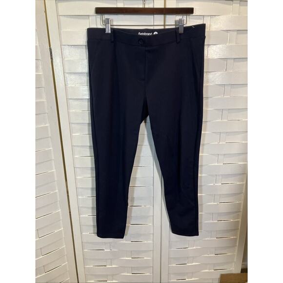 Betabrand Womens Dress Pant Yoga Pants Petite Size XL Blue Career Stretch Comfor - Picture 1 of 7
